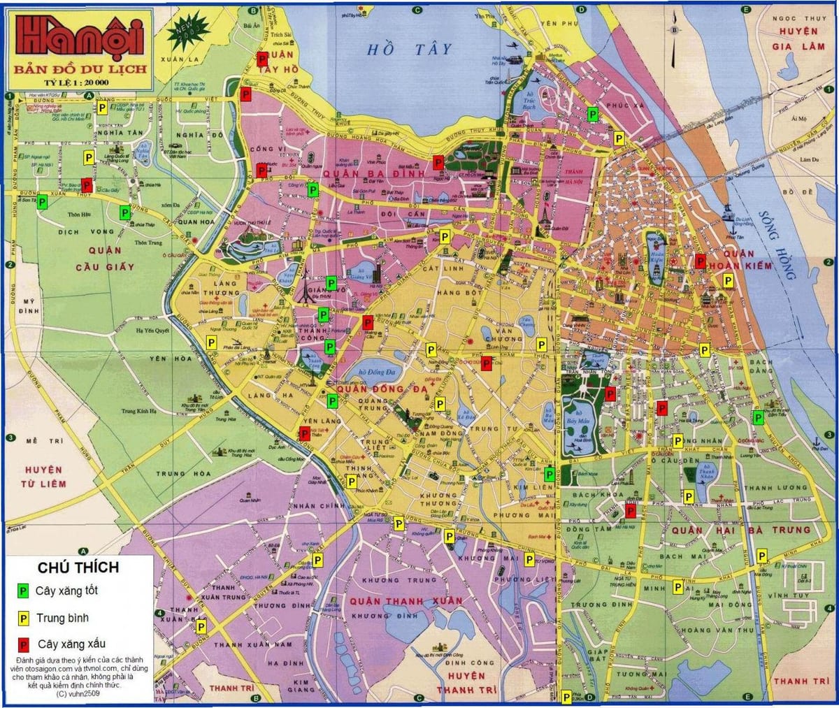 hanoi kaart van viëtnam