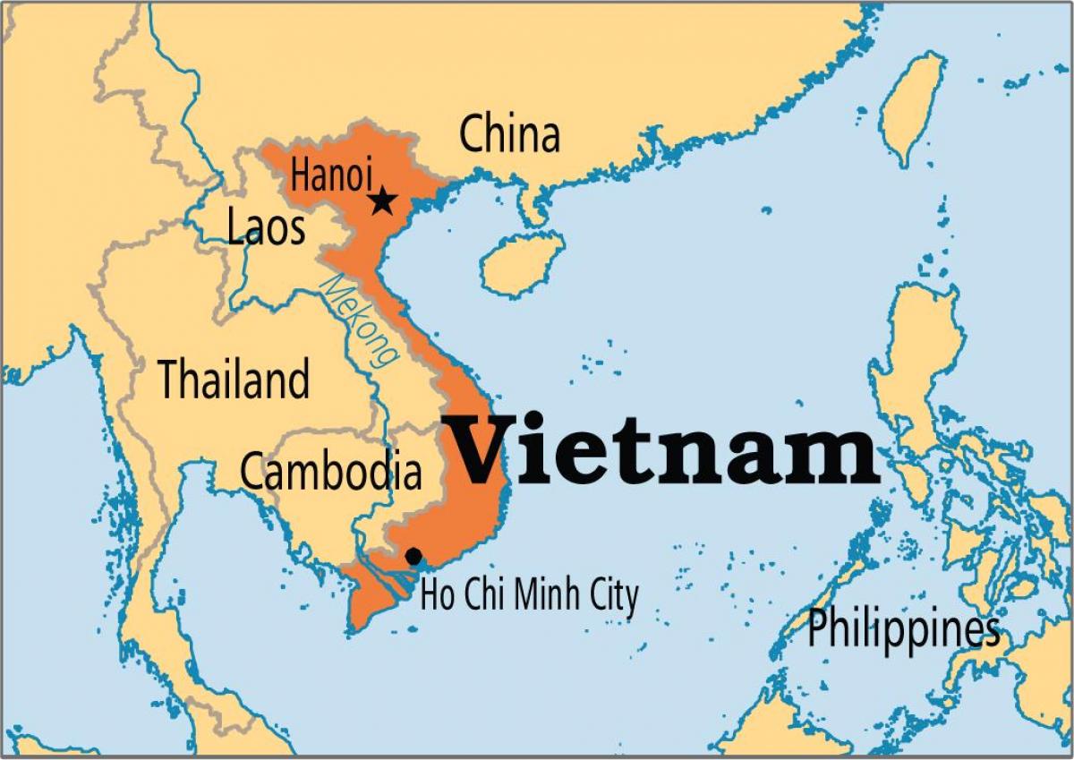 Kaart van hanoi wêreld