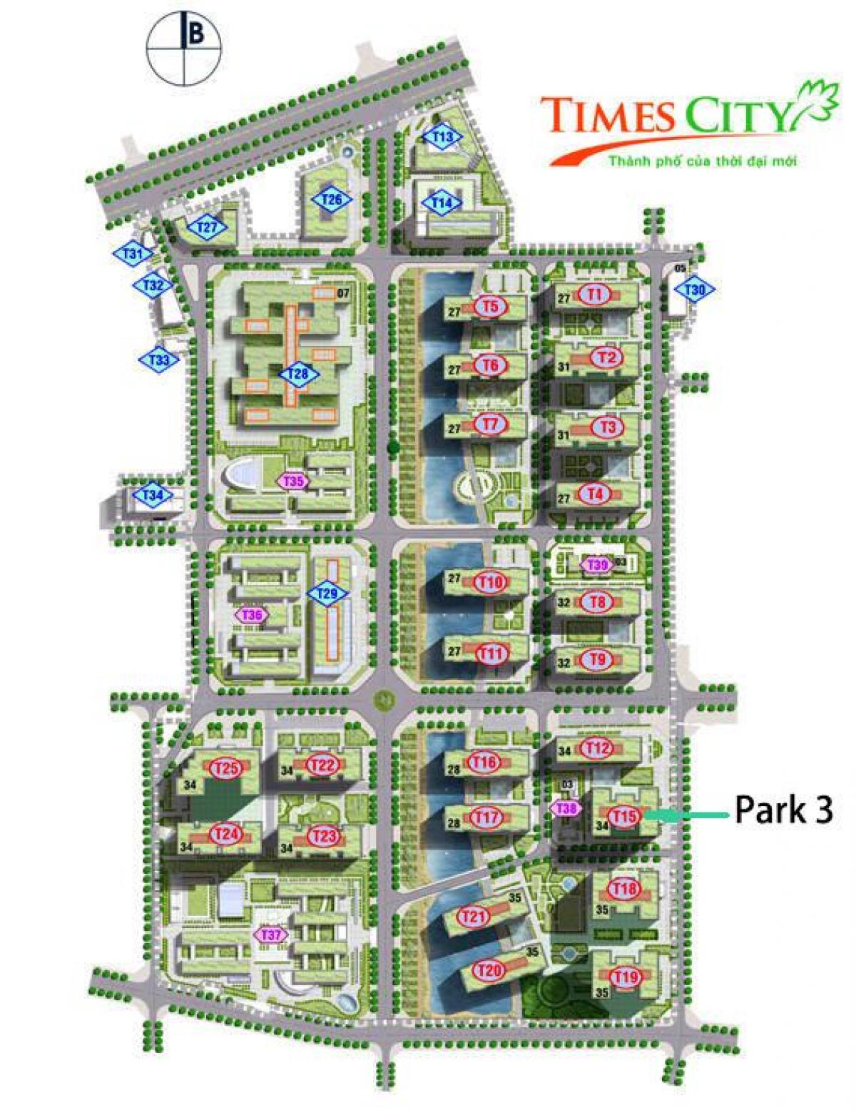 Kaart van tye stad hanoi